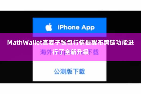 MathWallet宣麦子钱包行情提醒布跨链功能进行了全新升级